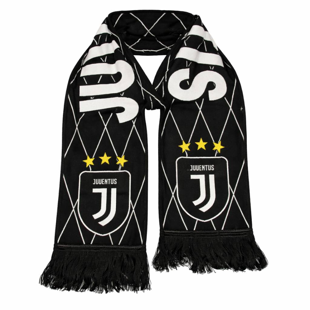 Pletená šatka Juventus, čierna