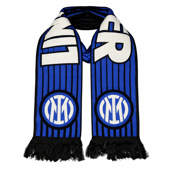 Pletená šatka Inter, čierno-modrá