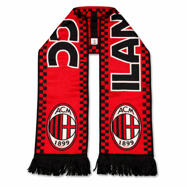 Pletená šatka Milan, červeno-čierna