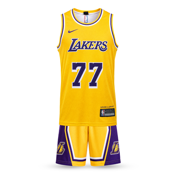 Detská basketbalová súprava, žltá, LA Lakers, Doncic. 2025