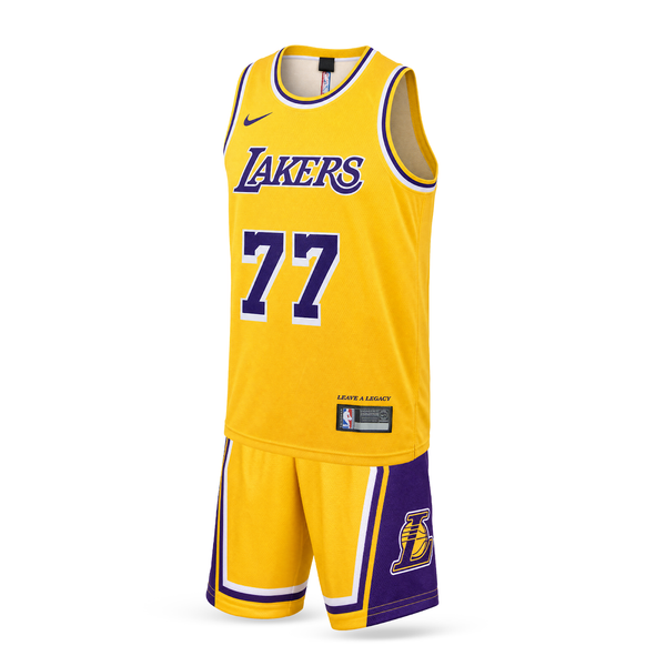 Detská basketbalová súprava, žltá, LA Lakers, Doncic. 2025