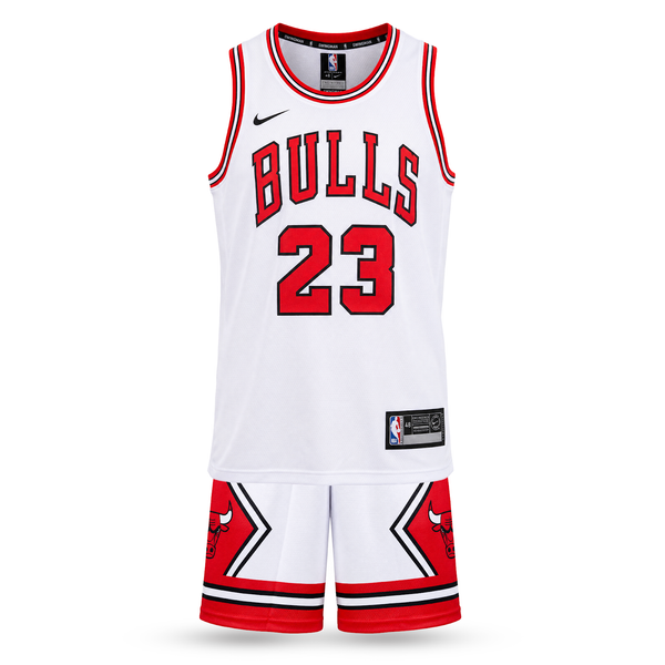 Detská basketbalová súprava, biela, Chicago Bulls, Jordan