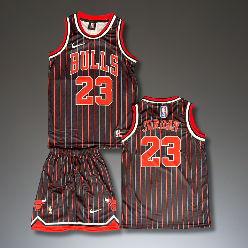 Detská basketbalová súprava, čierna, Chicago Bulls, Jordan