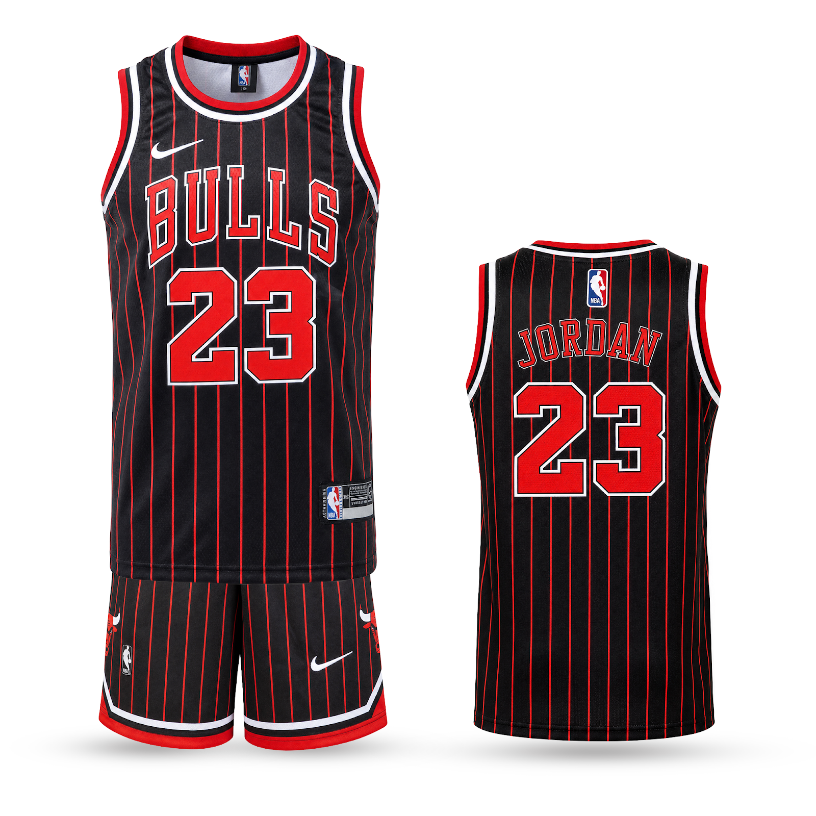 Detská basketbalová súprava, čierna, Chicago Bulls, Jordan