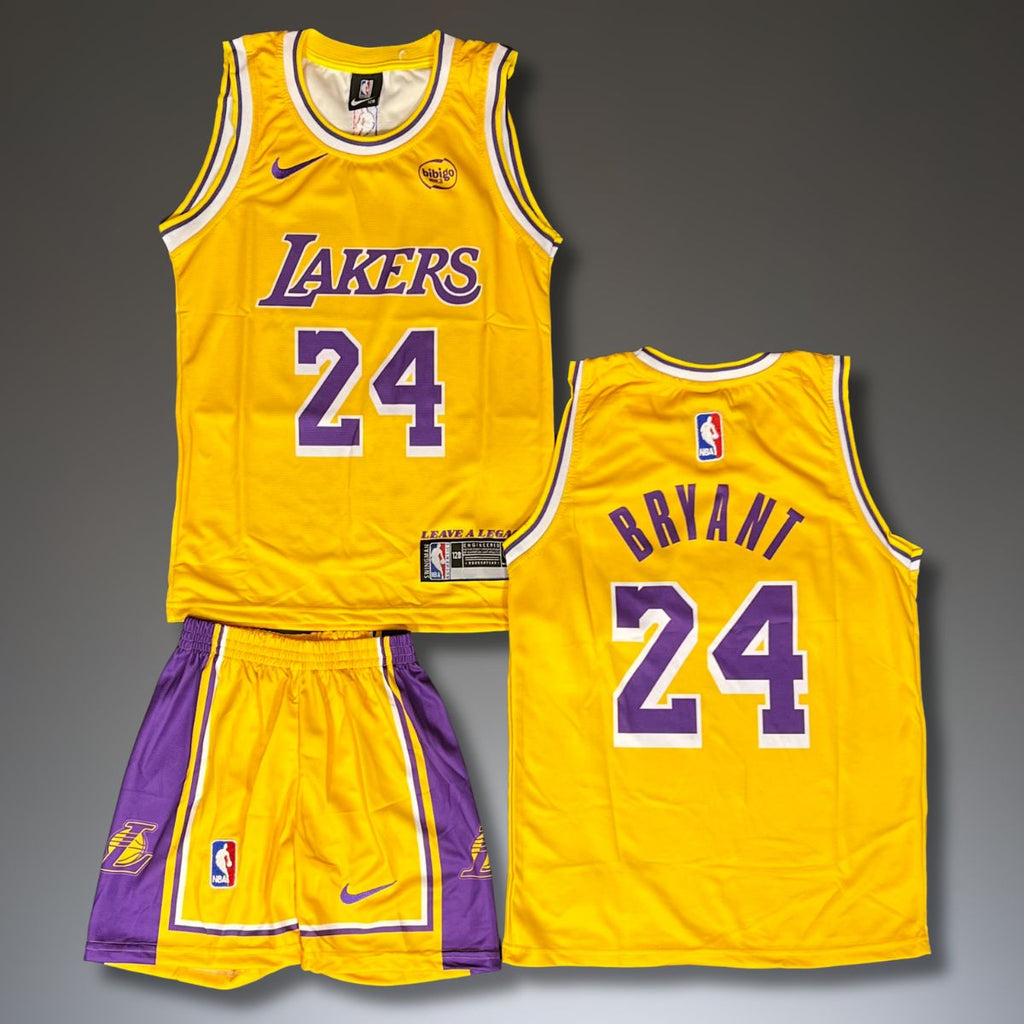 Detská basketbalová súprava, žltá. LA Lakers, Bryant