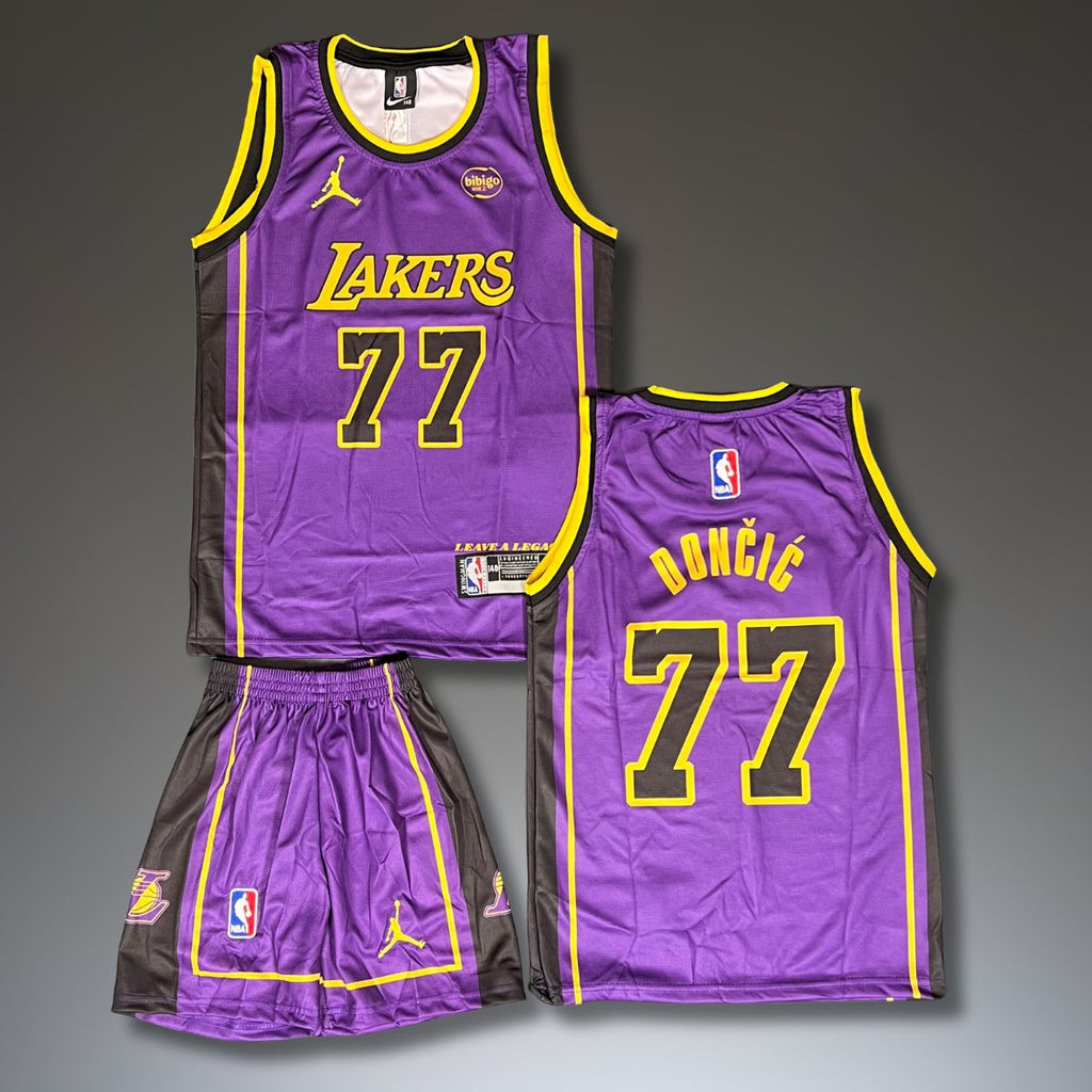 Detská basketbalová súprava, fialová. LA Lakers, Doncic