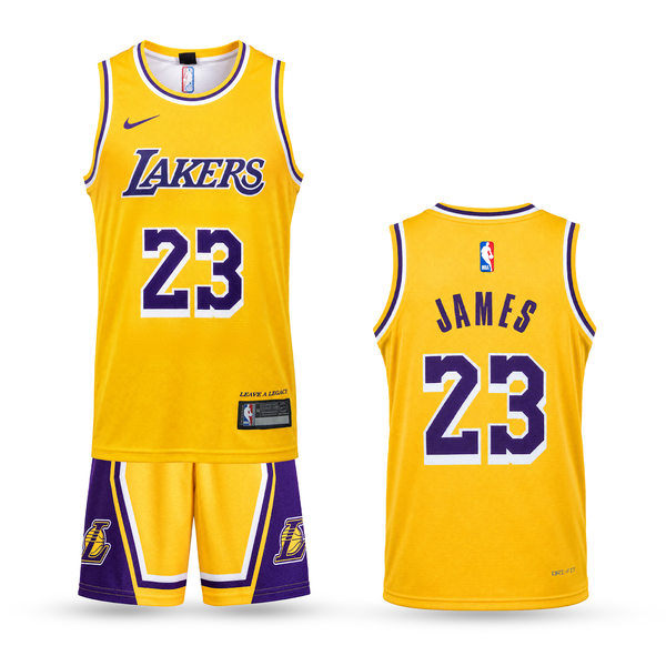 LA Lakers Detský Basketbalový Komplet, James. 26/27, Žltý