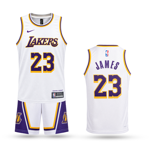 LA Lakers Detský Basketbalový Komplet, James. 26/27, Biely