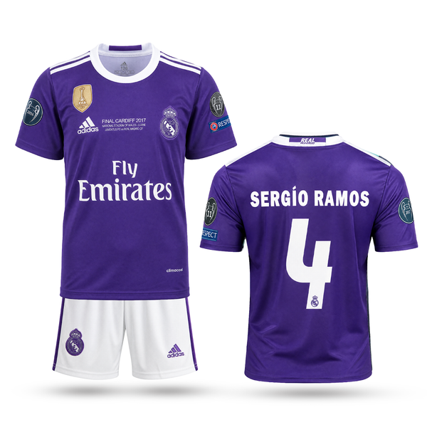 Real Madrid Detský Klasický Futbalový Komplet, Ramos. Classic