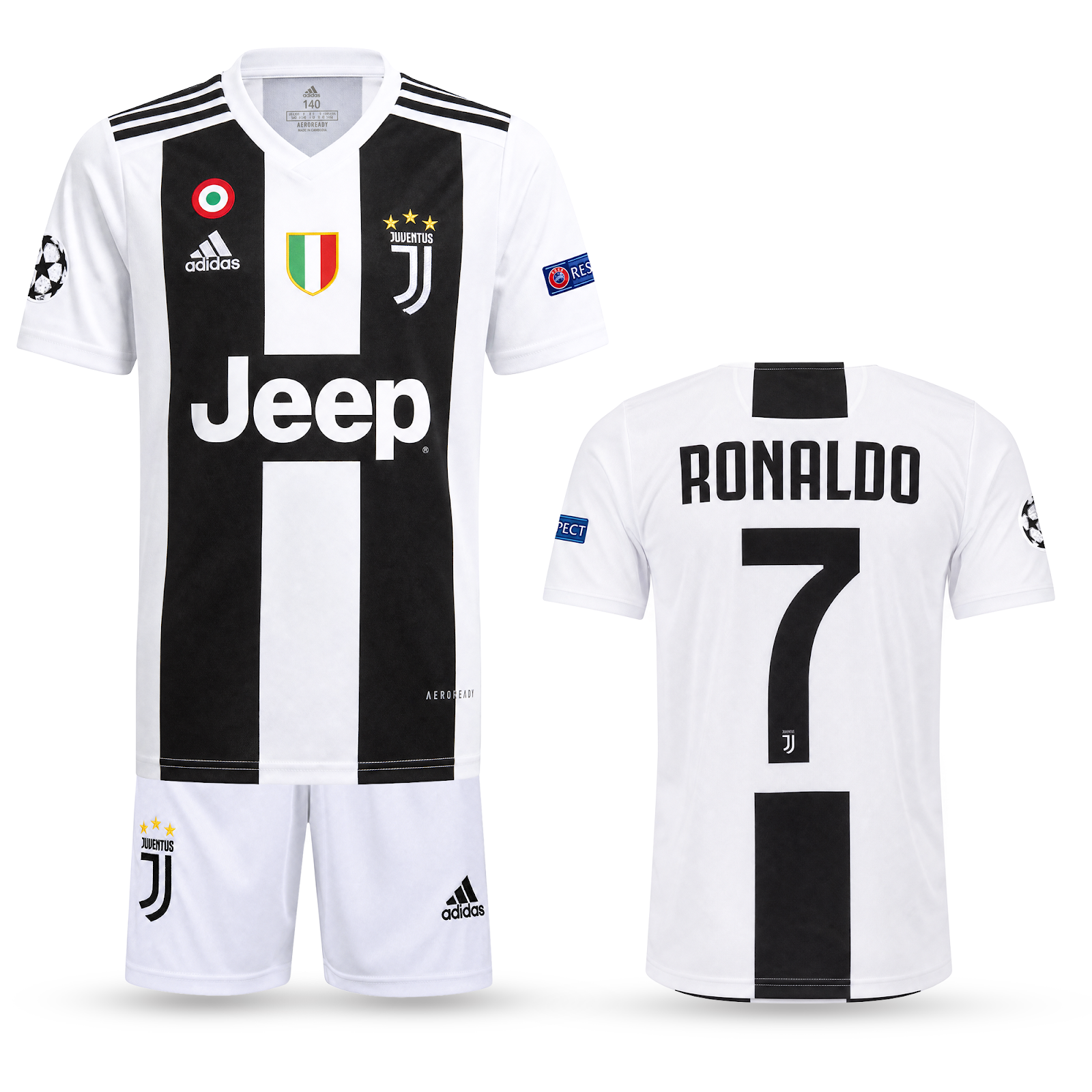 Detská súprava Juventus, Ronaldo. Klasická 18/19