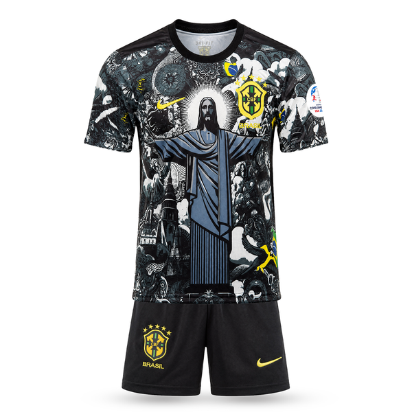 Detská súprava Brazília, čierna, Neymar Jr.