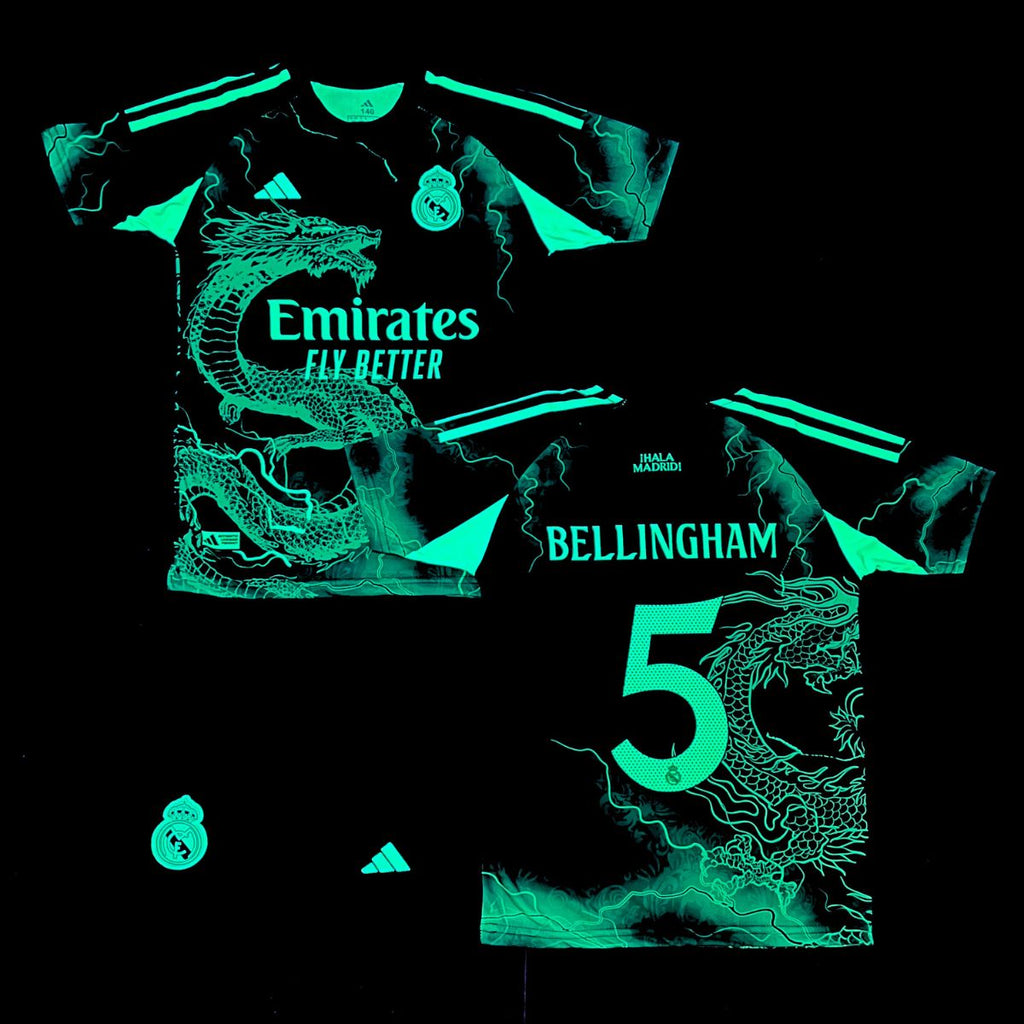 Detská fluorescenčná súprava Real Madrid, Bellingham. Neónovo zelený drak edícia 2025