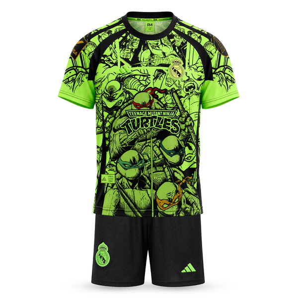 Detská fluorescenčná súprava Real Madrid, Mbappe. Neónová edícia Ninja Turtles 2025