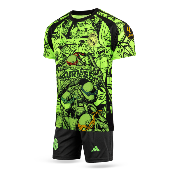 Detská fluorescenčná súprava Real Madrid, Mbappe. Neónová edícia Ninja Turtles 2025
