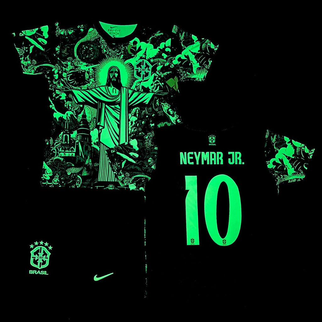 Detská fluorescenčná súprava Brazília, Neymar. Neónová zelená edícia 2025