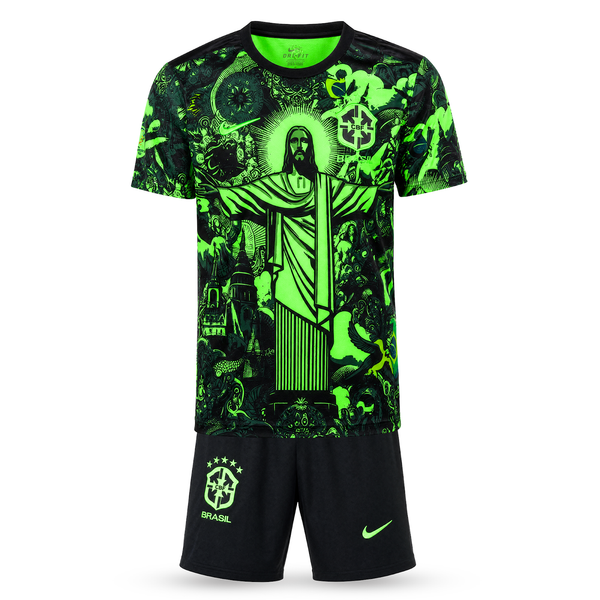 Detská fluorescenčná súprava Brazília, Neymar. Neónová zelená edícia 2025