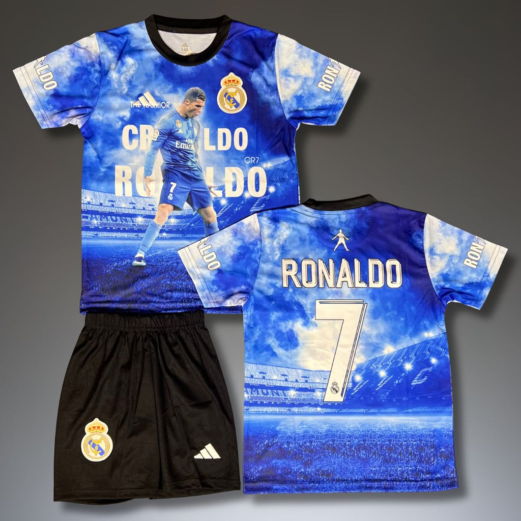 Detská súprava Real Madrid, modrá, Ronaldo. Špeciálna edícia Christiano