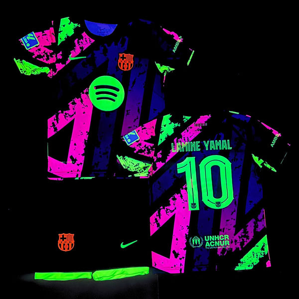Detská fluorescenčná súprava Barcelona, Jamal. Farebná neónová edícia