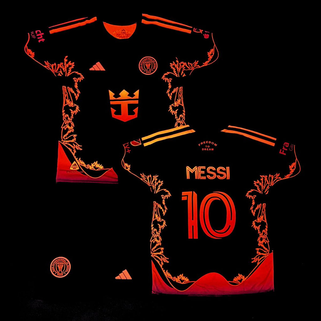Detská fluorescenčná súprava Inter Miami, Messi. Neónová oranžová edícia