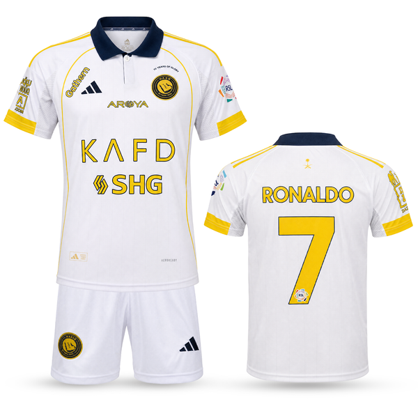 Detská tretia súprava Al-Nassr, Ronaldo. 25/26
