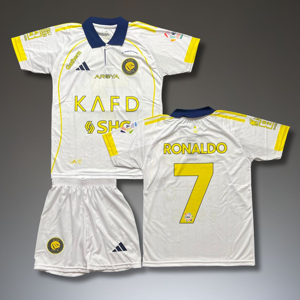 Detská tretia súprava Al-Nassr, Ronaldo. 25/26