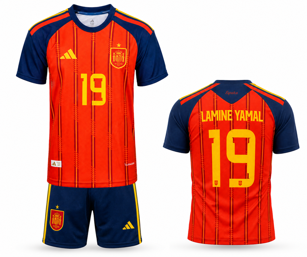 Spain Kids Football Kit, Yamal. WC 2026