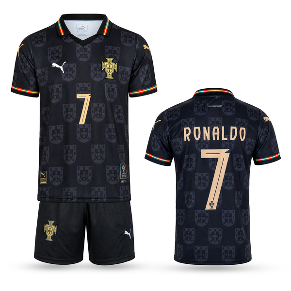 Portugalsko Detský Tretí Futbalový Komplet, Ronaldo. WC 2026, Zelená
