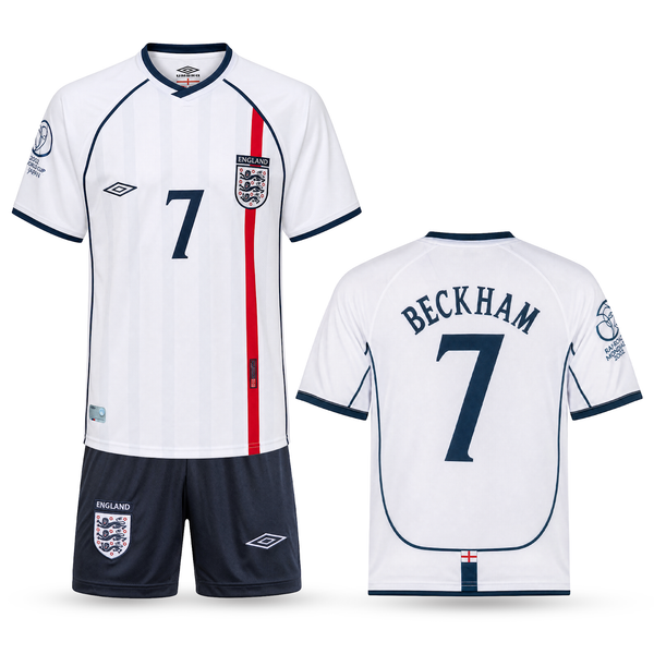 Anglicko Detský Retro Futbalový Komplet, Beckham. Retro