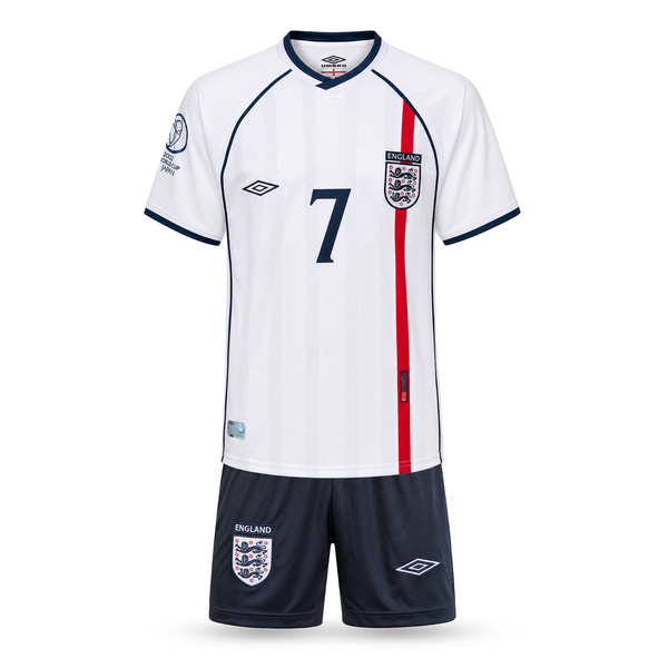 Anglicko Detský Retro Futbalový Komplet, Beckham. Retro