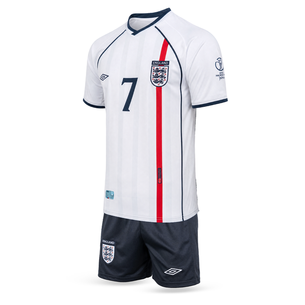 Anglicko Detský Retro Futbalový Komplet, Beckham. Retro