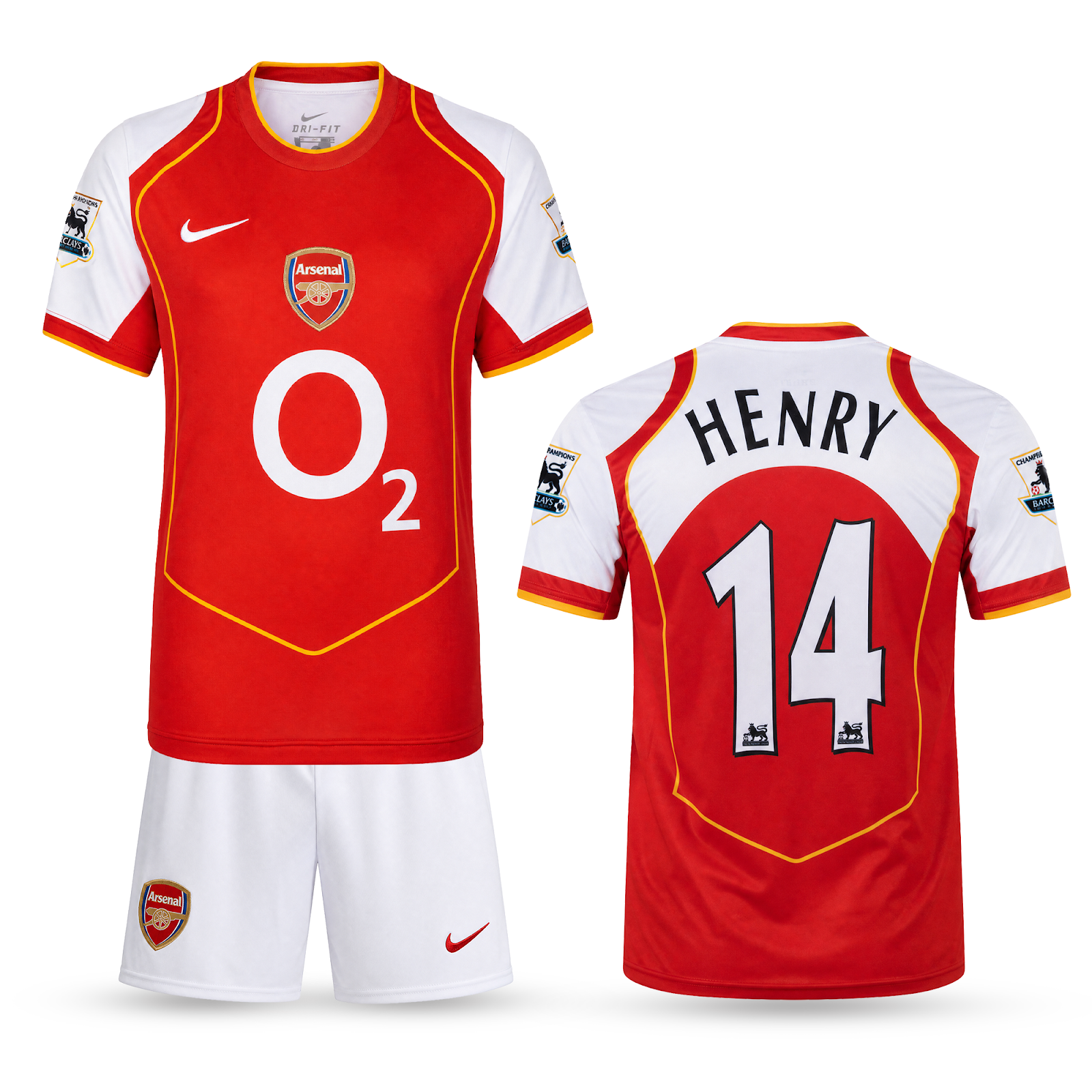 Arsenal Detský Retro Futbalový Komplet, Henry