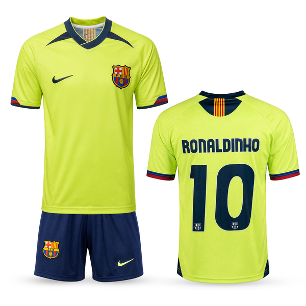 Barcelona Detský Retro Futbalový Komplet, Ronaldinho
