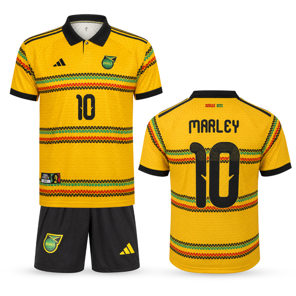 Jamajka Detský Futbalový Komplet, Bob Marley. Bob Marley Edition, Žltý