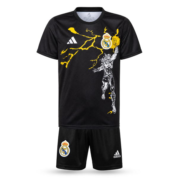Real Madrid Detský Thor Edition Futbalový Komplet, Mbappé. Black, Čierny