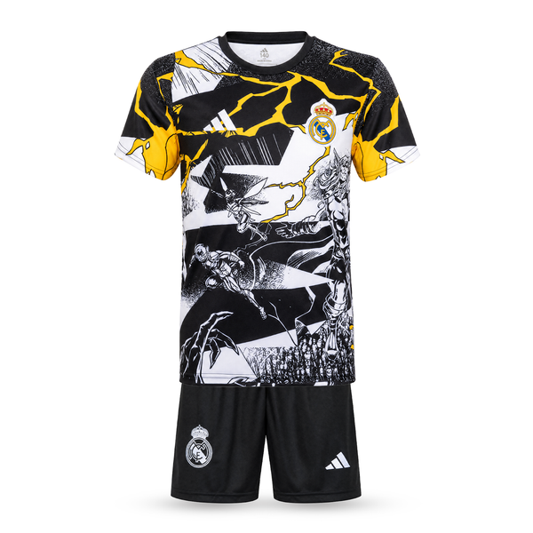 Real Madrid Detský Futbalový Komplet, Bellingham. Thor Edition, Čierno-biely