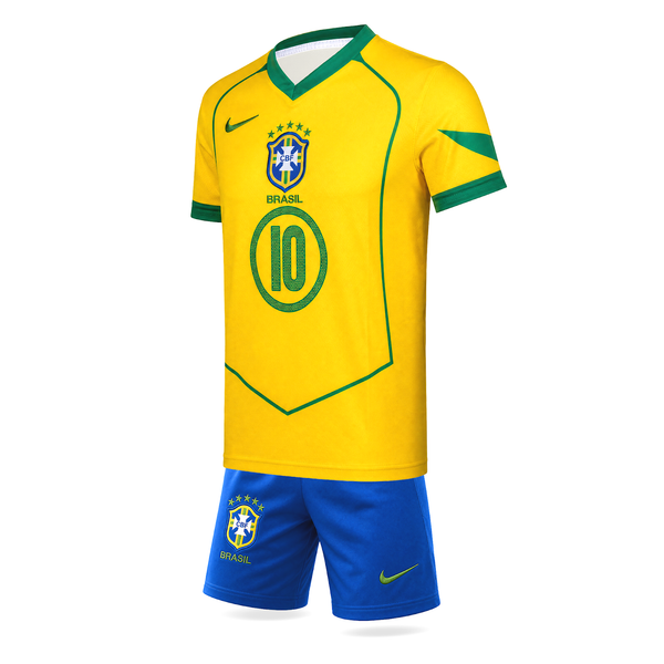 Brazília Detský Futbalový Komplet, Ronaldinho. 2004