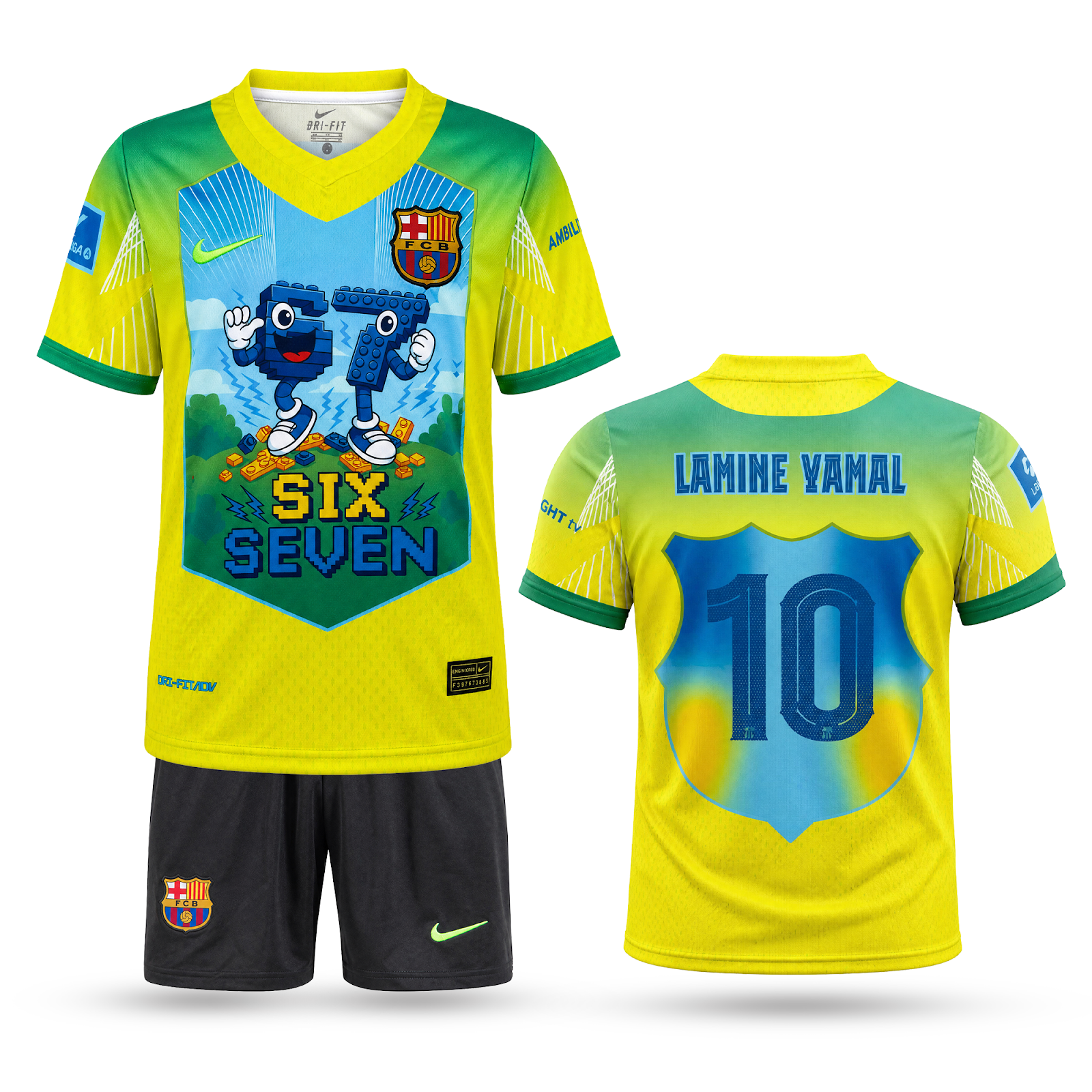 Barcelona Detský Futbalový Komplet, Yamal. Six Seven Edition