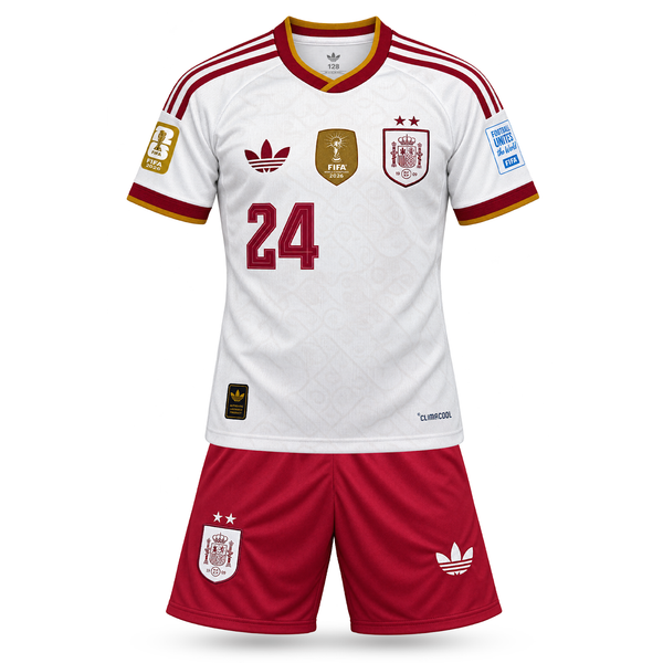 Španielsko Detský Hosťovský Futbalový Komplet, Cucurella. World Cup 2026
