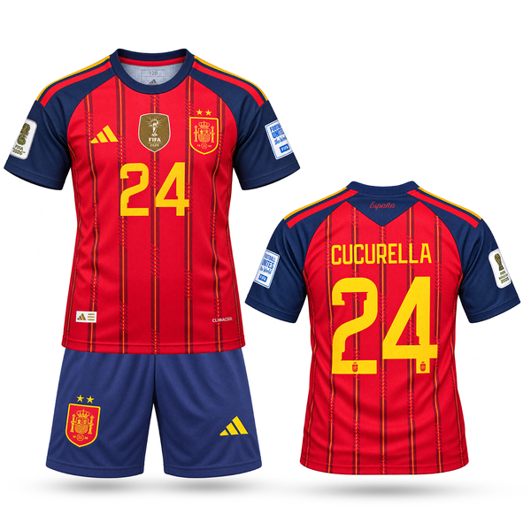 Španielsko Detský Futbalový Komplet, Cucurella. World Cup 2026