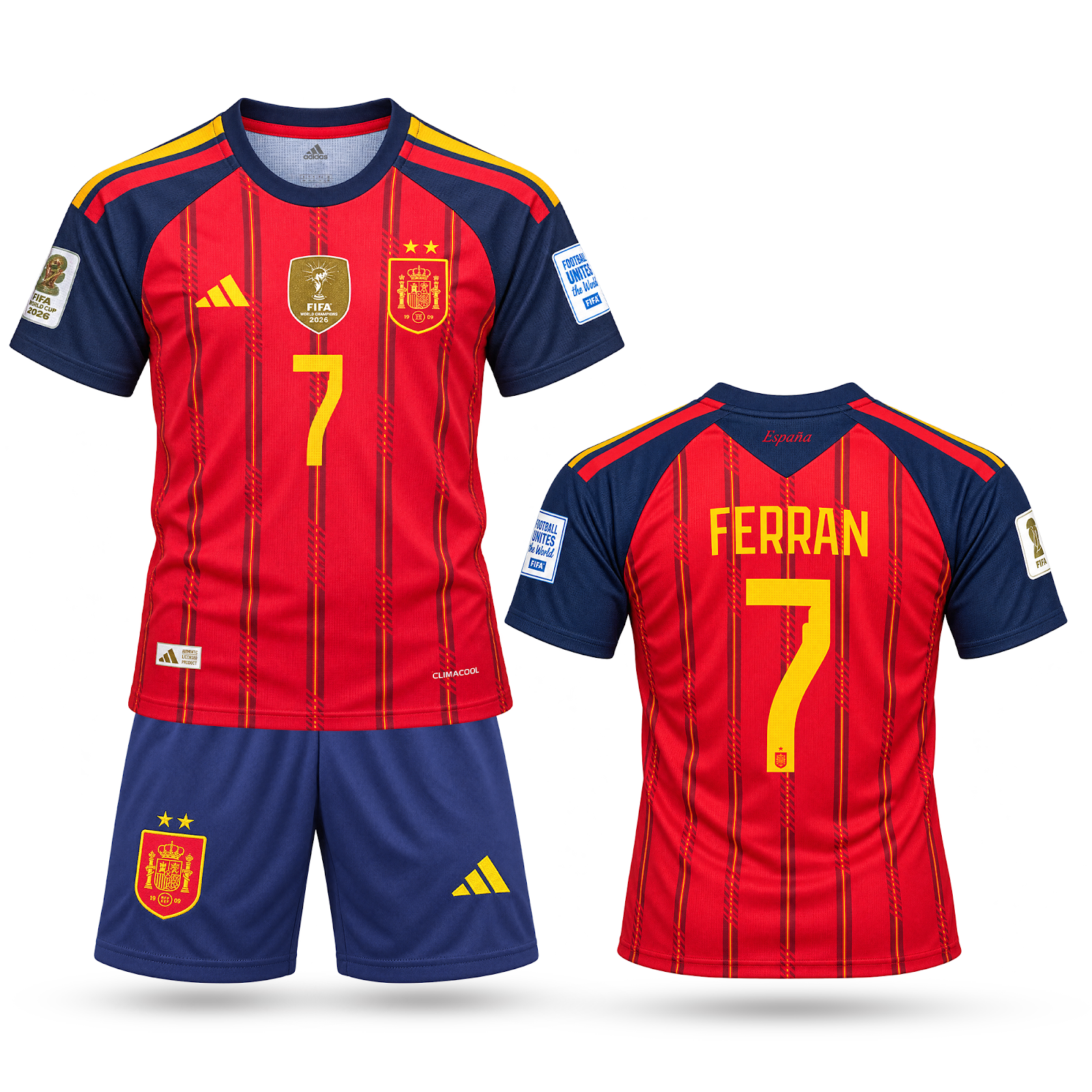 Španielsko Detský Futbalový Komplet, Ferran. World Cup 2026
