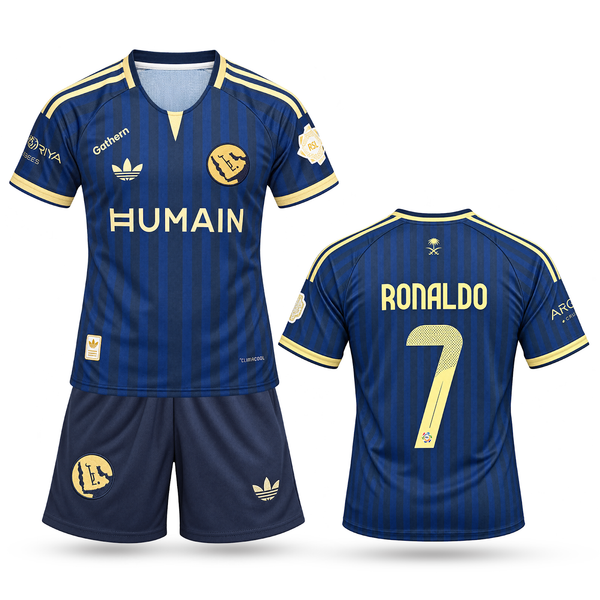Al-Nassr Detský Góstujúci Futbalový Komplet, Ronaldo. 26/27