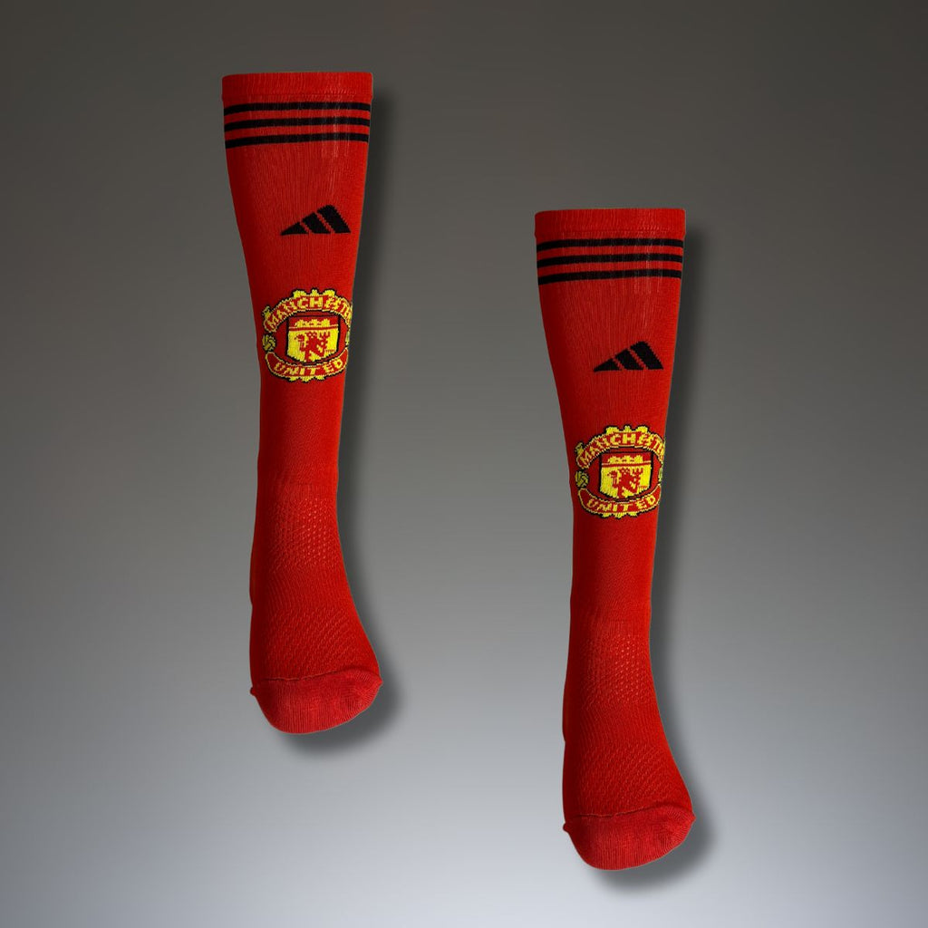 Futbalové ponožky, Manchester United, červené