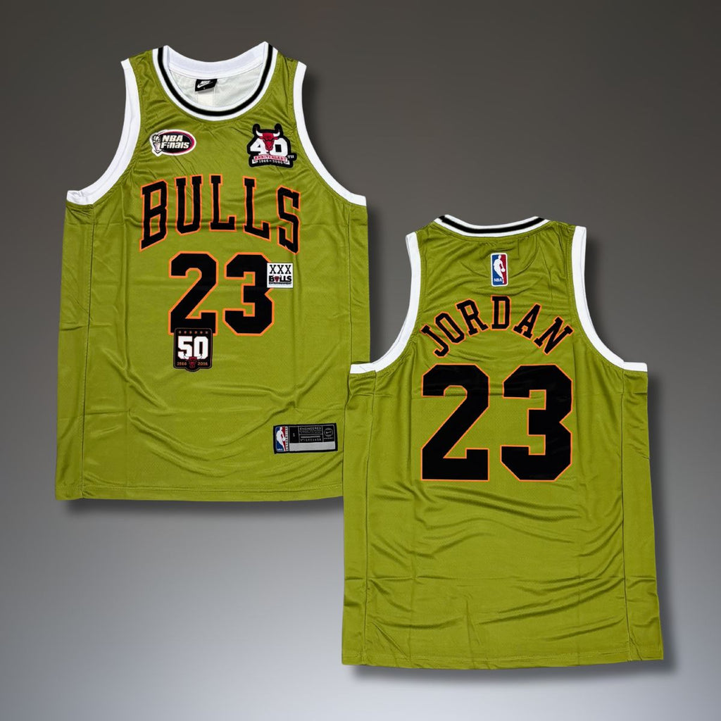 Pánsky zelený dres Chicago Bulls, Jordan. Finále