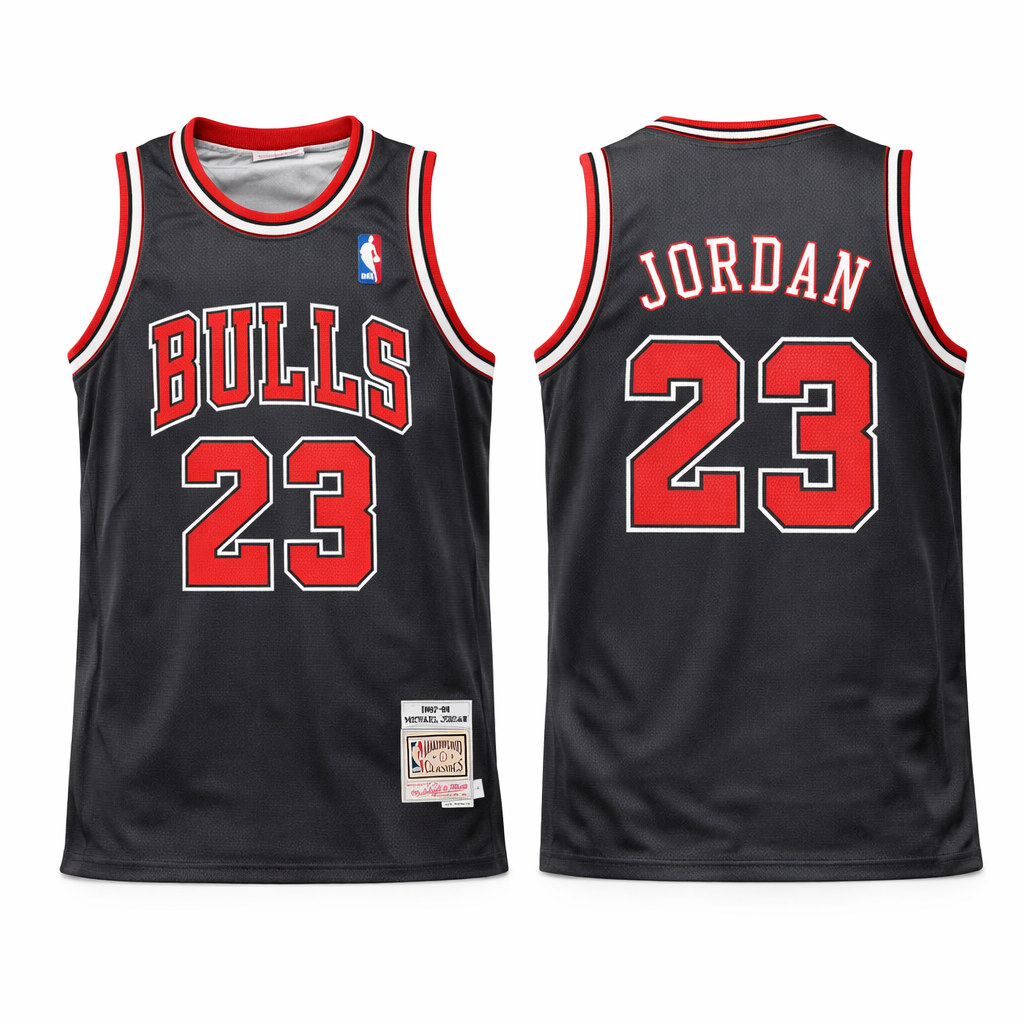 Chicago Bulls Pánsky Retro Basketbalový Dres, Jordan. Retro Hardwood Classics, Čierny