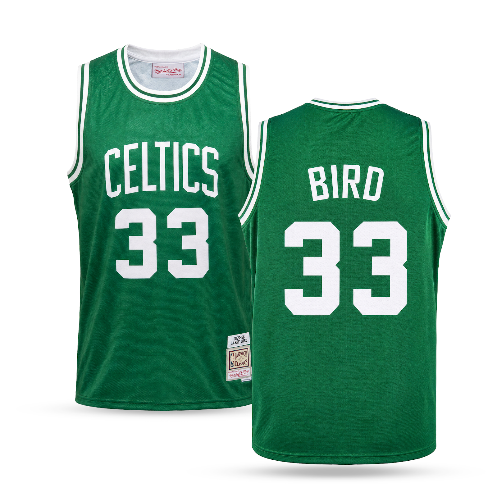 Boston Celtics Pánsky Retro Basketbalový Dres, Bird. Hardwood Classics, Zelený