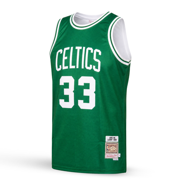 Boston Celtics Pánsky Retro Basketbalový Dres, Bird. Hardwood Classics, Zelený