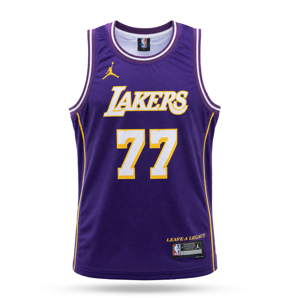 LA Lakers Pánsky Basketbalový Dres, Dončič. Purple, Fialový