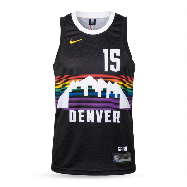 Denver Nuggets Men Basketball Jersey, Jokic. Black