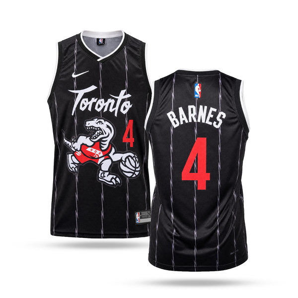 Toronto Raptors Pánsky Basketbalový Dres, Barnes. Čierny