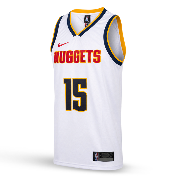 Denver Nuggets Men Basketball Jersey, Jokic. White